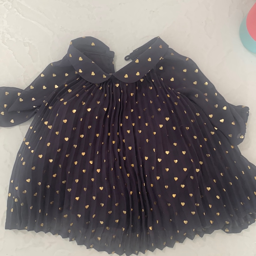 Baby Gap dress with gold hearts